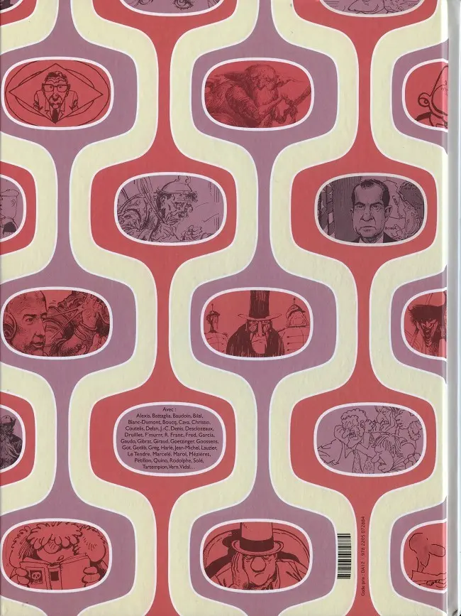 Verso de l'album Les Plus belles histoires de Pilote Tome 3 1975 - 1979