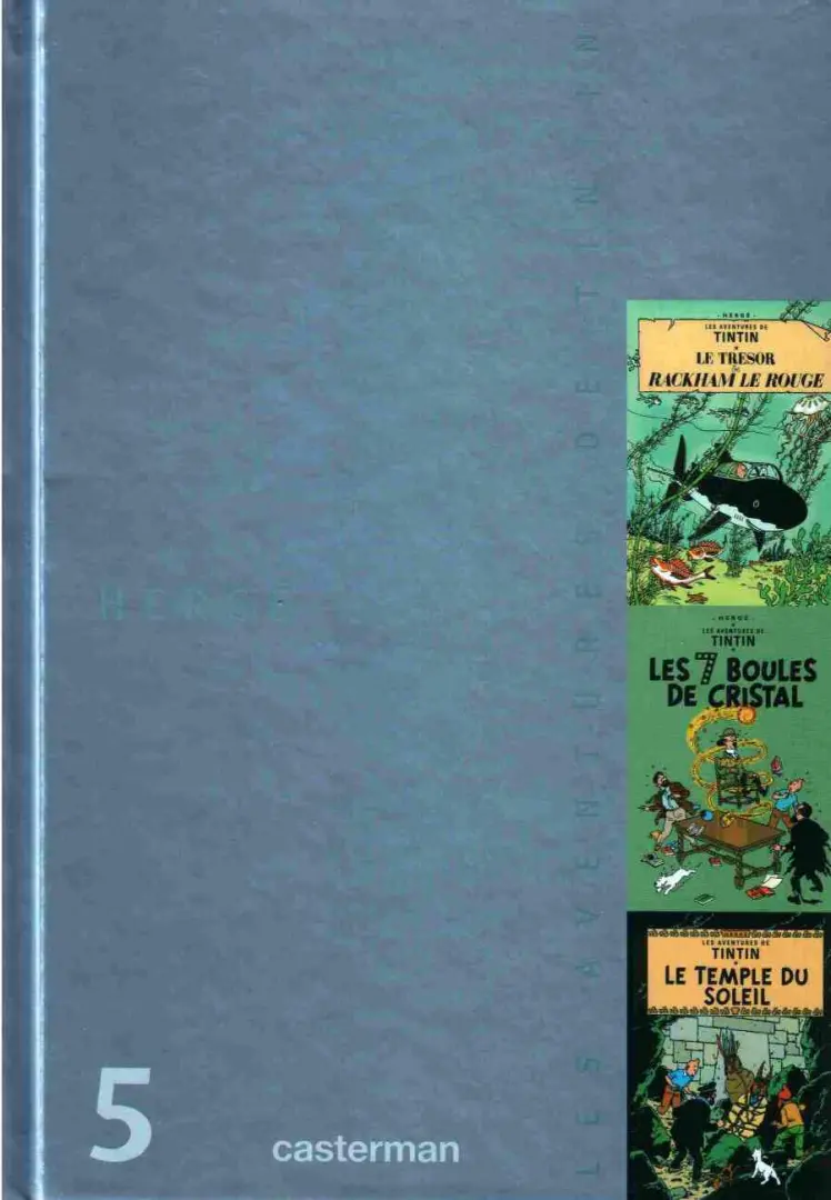 Couverture de l'album Tintin Coffret 75ème anniversaire Volume 5