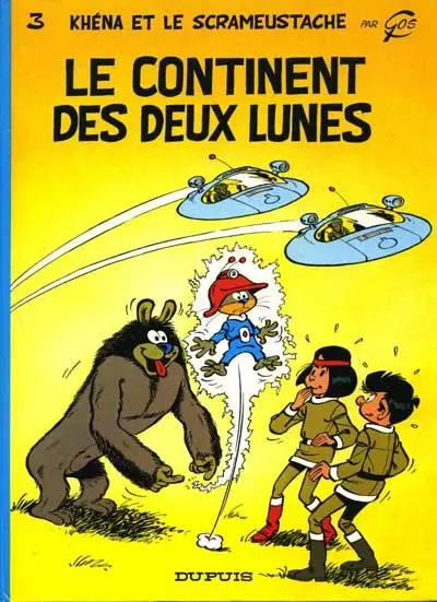 Couverture de l'album Le Scrameustache Tome 3 Le continent des deux lunes