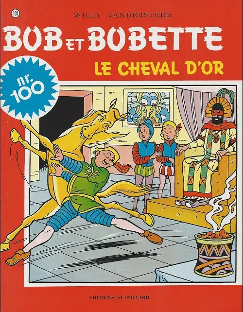 Couverture de l'album Bob et Bobette Tome 100 Le cheval d'or