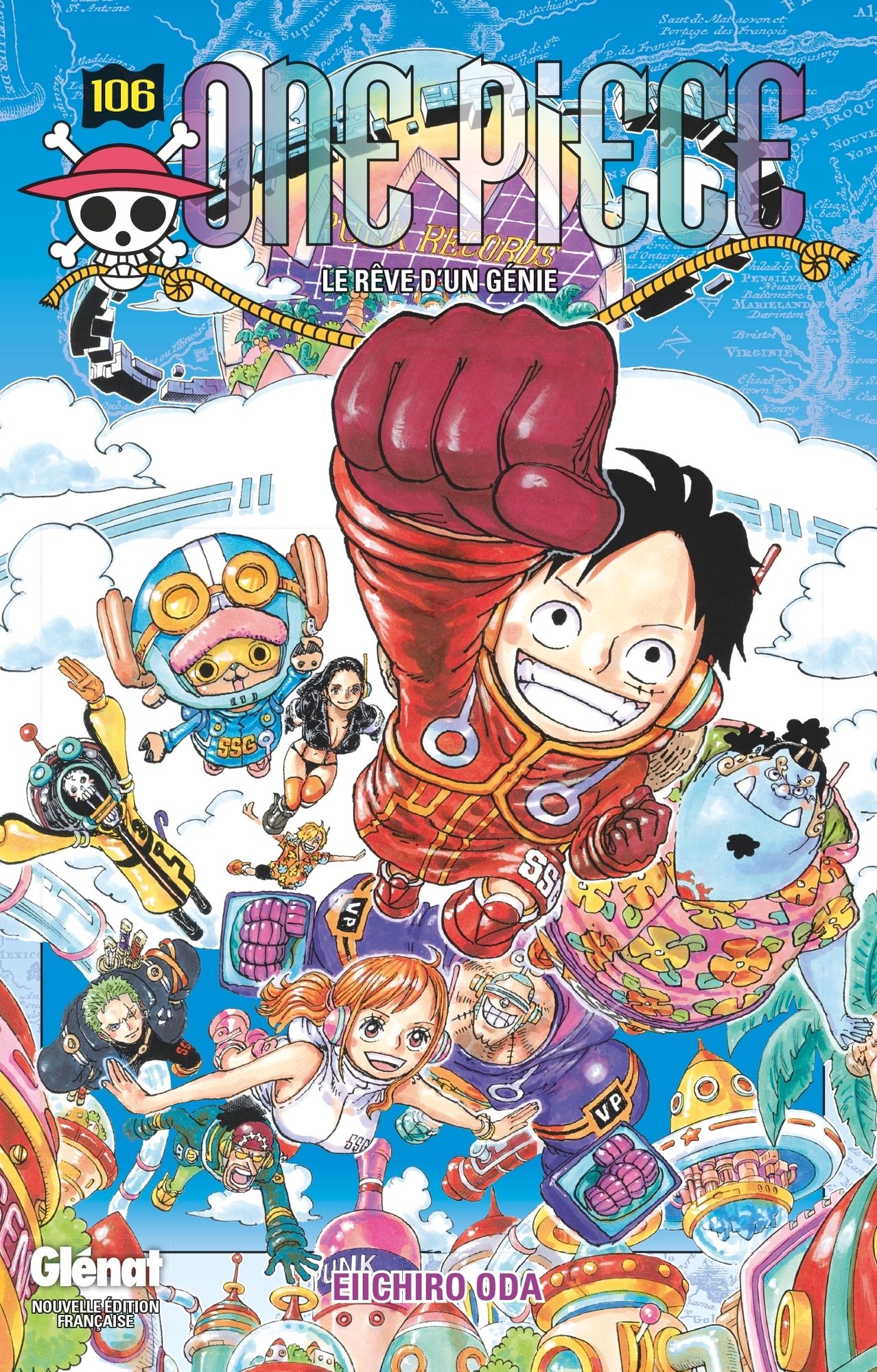 Couverture de l'album One Piece 106 Le rêve d'un génie