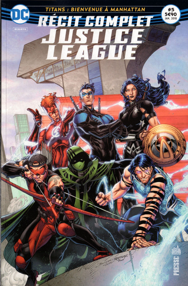 Couverture de l'album Justice League - Récit Complet #5 Titans : Bienvenue à Manhattan