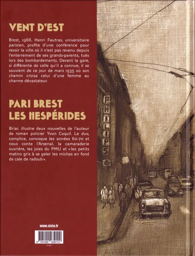 Verso de l'album Quitter Brest