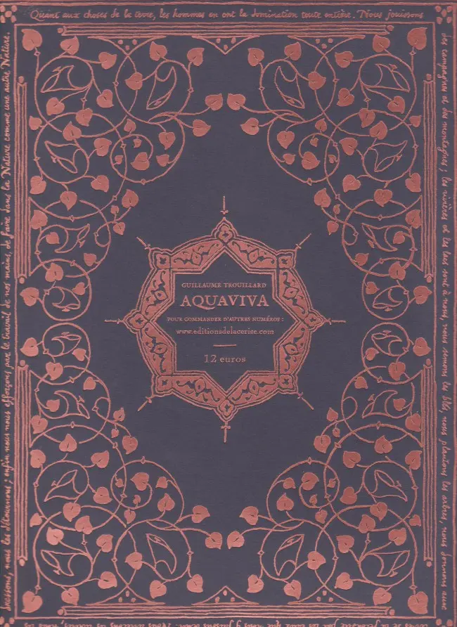 Verso de l'album Aquaviva Premier fascicule