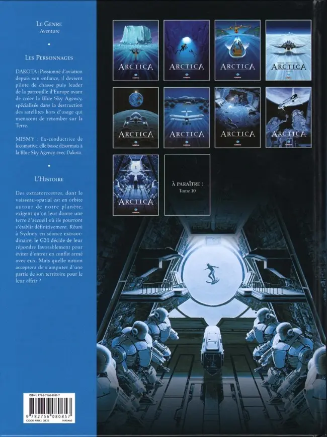 Verso de l'album Arctica Tome 9 Commando noir