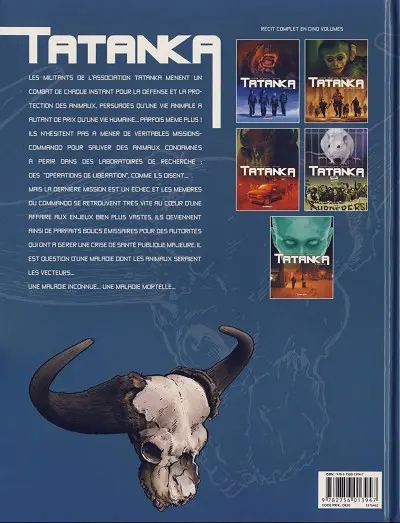 Verso de l'album Tatanka Tome 5 Cobayes