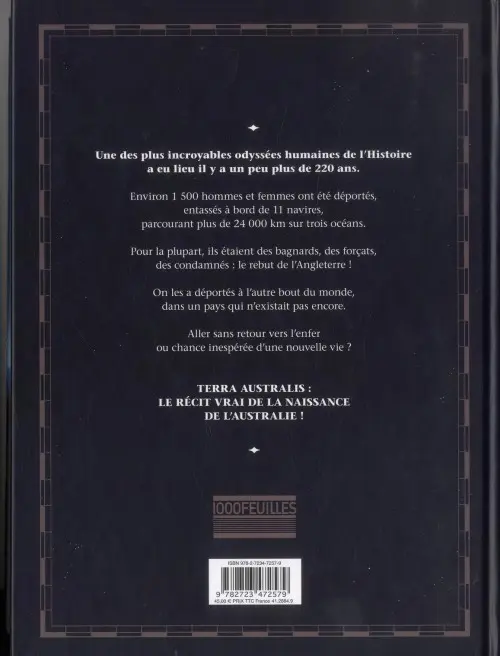 Verso de l'album Terra Australis