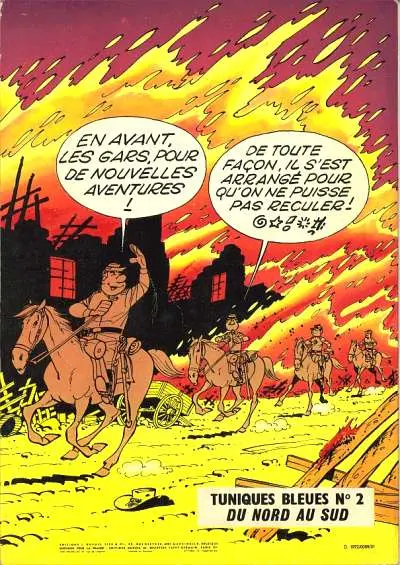Verso de l'album Les Tuniques Bleues Tome 1 Un chariot dans l'Ouest