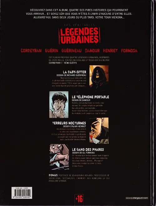 Verso de l'album Les Véritables légendes urbaines Tome 1
