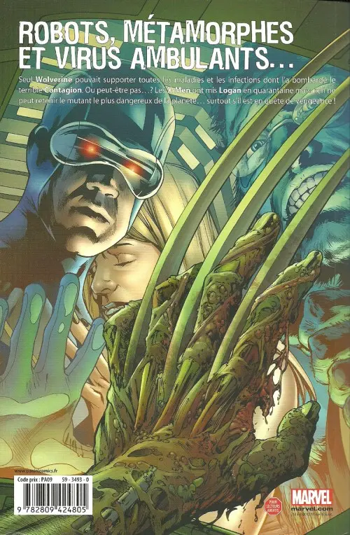 Verso de l'album Wolverine - Le meilleur dans sa partie Tome 2 Quarantaine Brisée