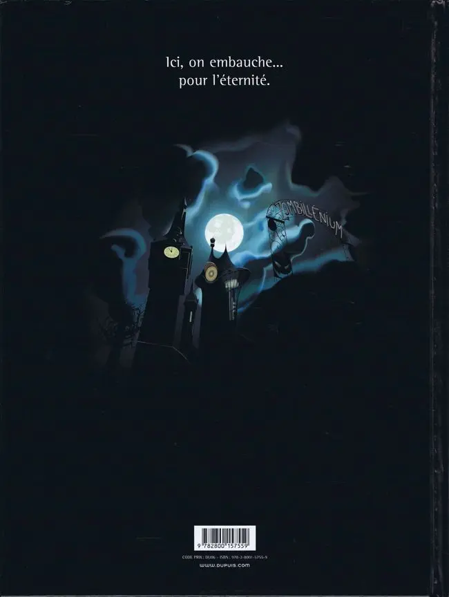 Verso de l'album Zombillénium 3 Control Freaks