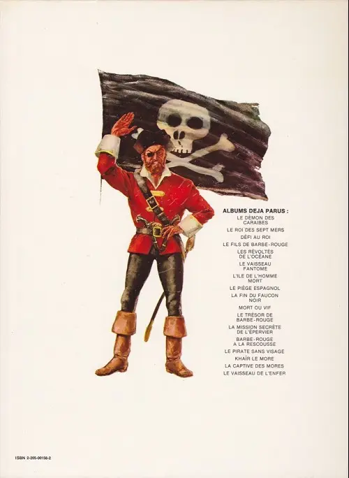 Verso de l'album Barbe-Rouge Tome 5 Les révoltés de l'Océane