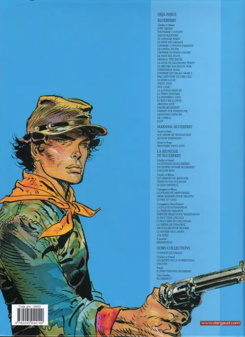 Verso de l'album La Jeunesse de Blueberry Tome 3 Cavalier bleu