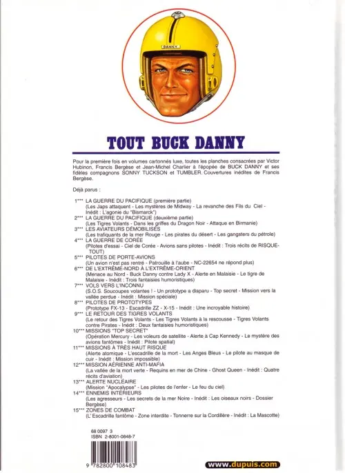 Verso de l'album Tout Buck Danny Tome 3 Les Aviateurs démobilisés