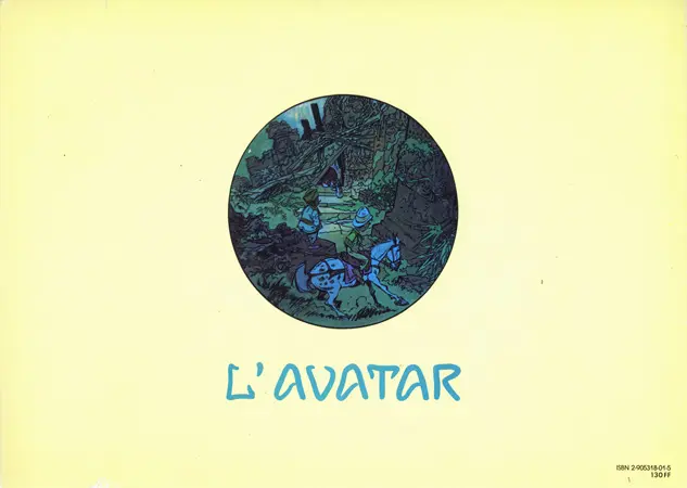 Verso de l'album L'Avatar Tome 1