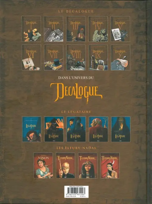 Verso de l'album Le Décalogue Tome 2 La Fatwa