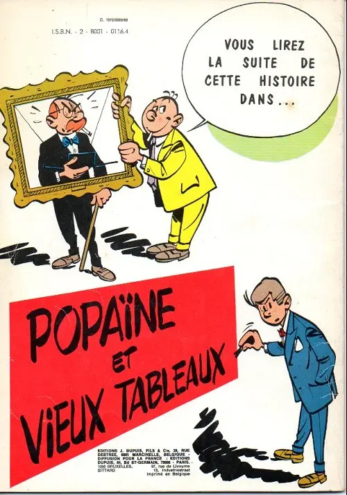 Verso de l'album Gil Jourdan Tome 1 Libellule s'évade