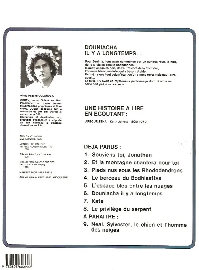 Verso de l'album Jonathan Tome 6 Douniacha, il y a longtemps...