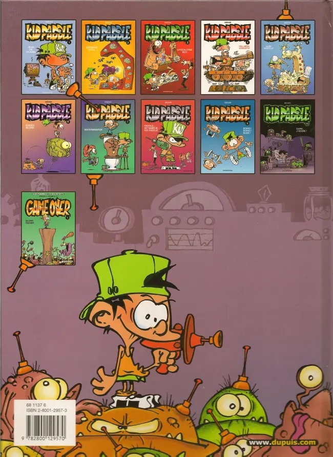 Verso de l'album Kid Paddle Tome 6 Rodéo Blork