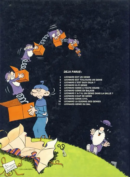 Verso de l'album Léonard Tome 4 Hi-Fi Génie