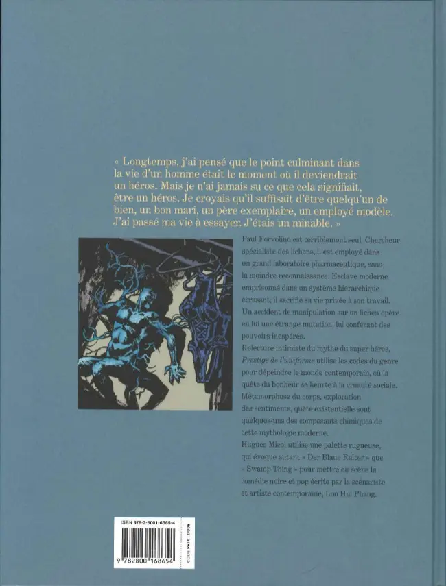 Verso de l'album Prestige de l'uniforme