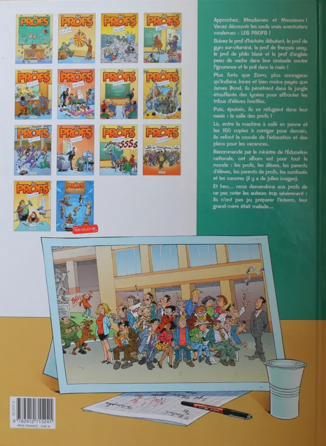 Verso de l'album Les Profs Tome 2 Loto et colles