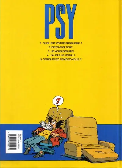 Verso de l'album Les Psy Tome 3 Je vous écoute !