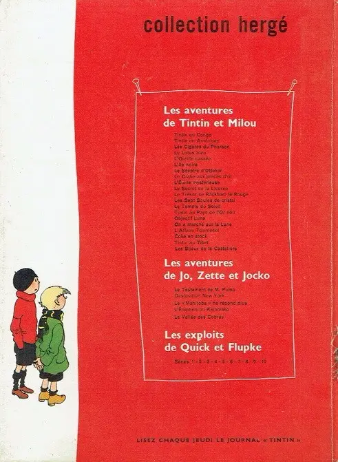 Verso de l'album Quick et Flupke - Gamins de Bruxelles 5e série