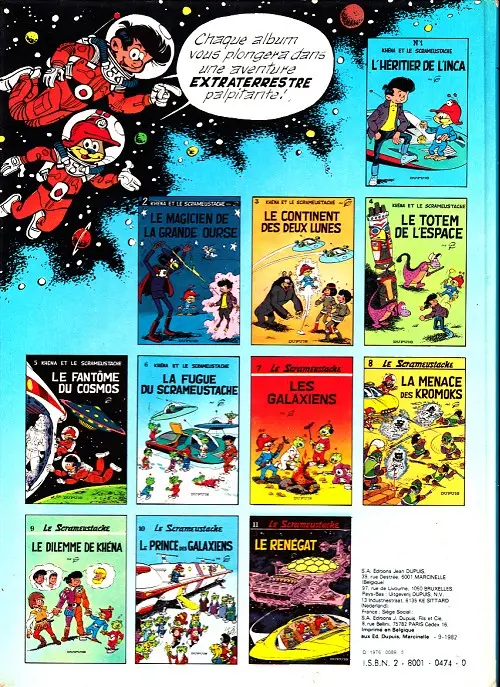 Verso de l'album Le Scrameustache Tome 3 Le continent des deux lunes