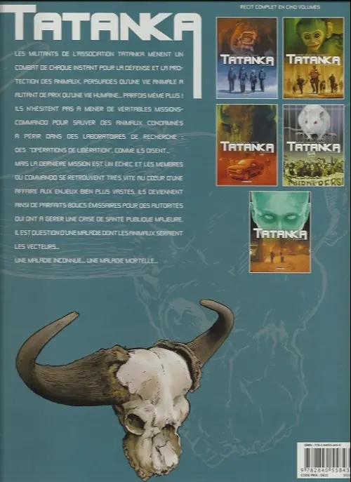 Verso de l'album Tatanka Tome 1 Morsure
