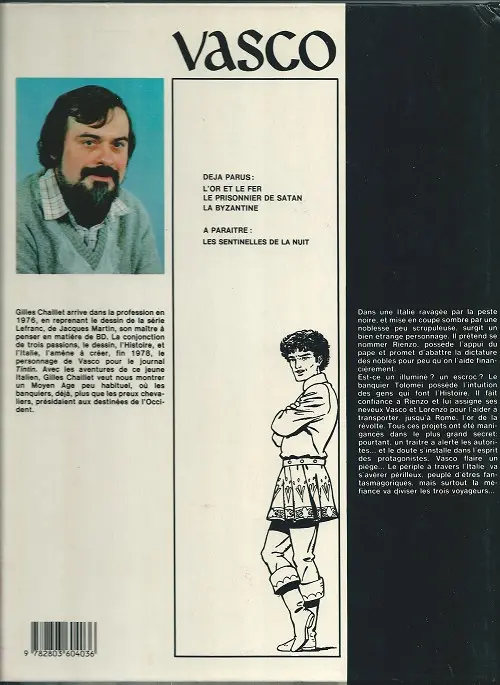 Verso de l'album Vasco Tome 1 L'or et le fer