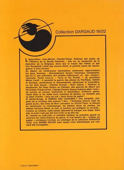 Verso de l'album Barbe-Rouge Tome 5 Les révoltés de l'Océane