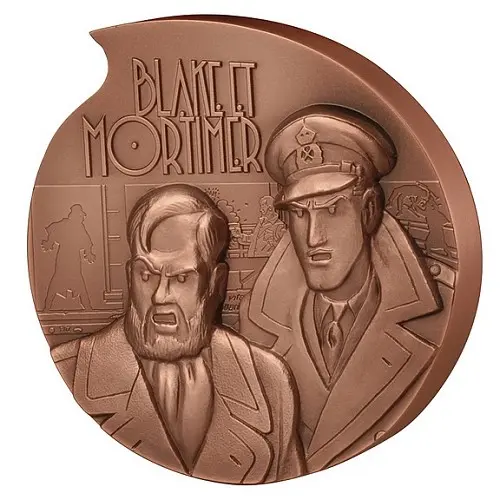 Verso de l'album Blake et Mortimer La Malédiction des trente deniers