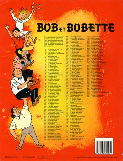 Verso de l'album Bob et Bobette Tome 238 Le mollasson malin