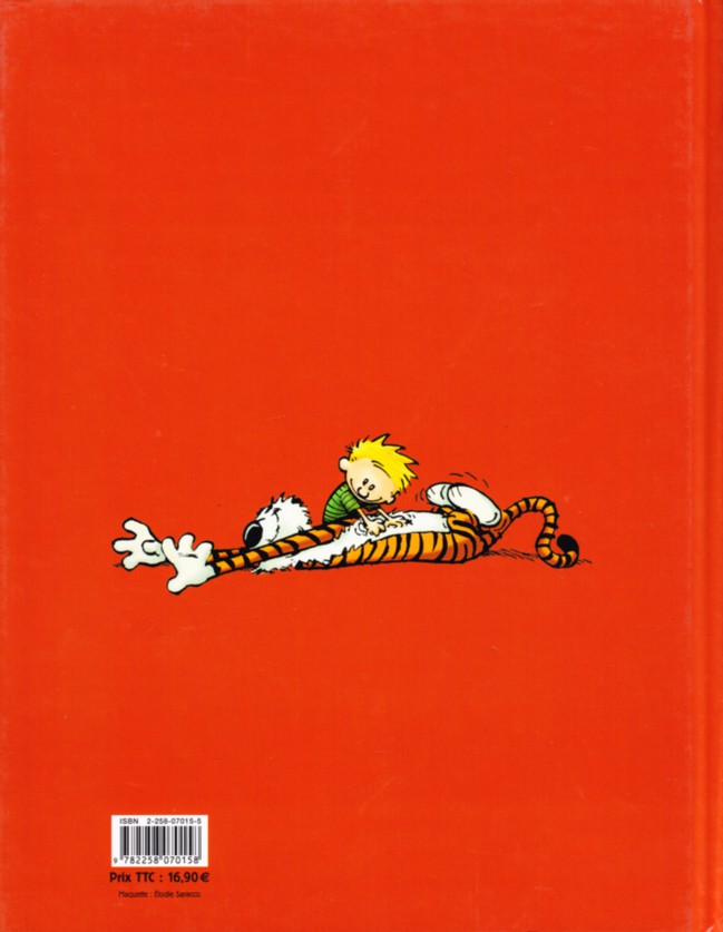 Verso de l'album Calvin et Hobbes Intégrale 2