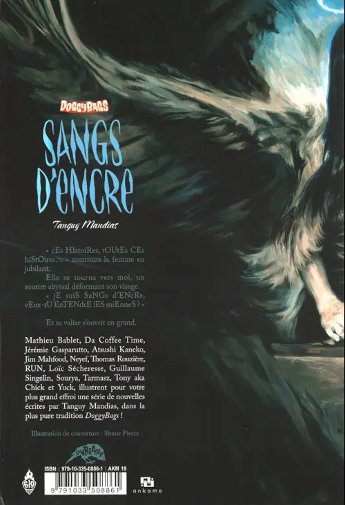 Verso de l'album Doggybags Sangs d'encre