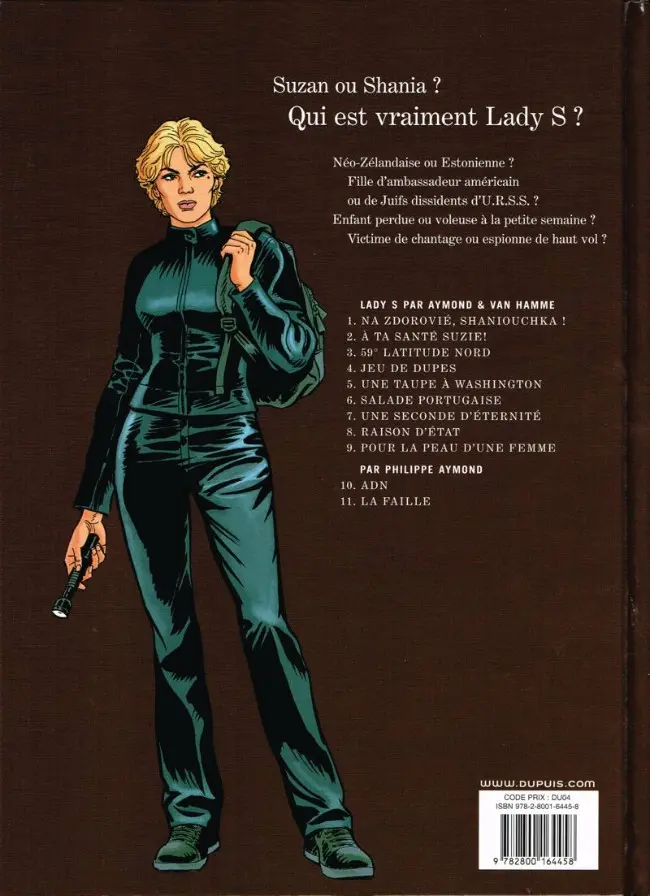 Verso de l'album Lady S. Tome 11 La faille