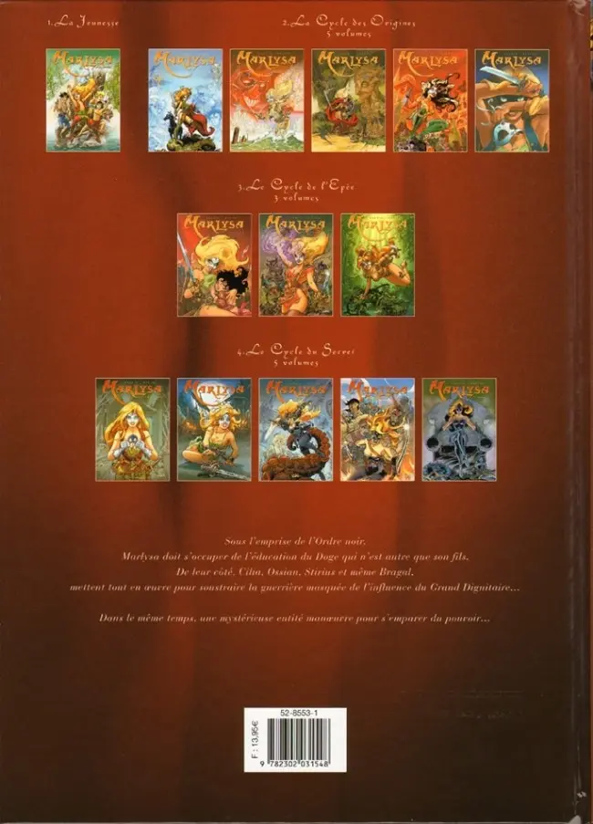 Verso de l'album Marlysa Tome 13 Majesté