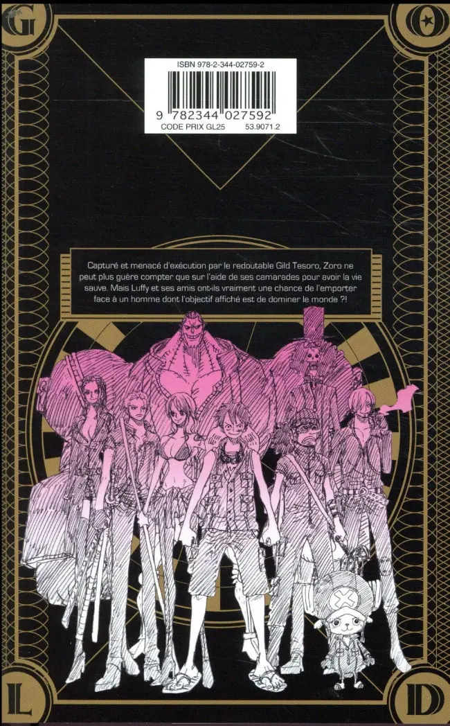Verso de l'album One Piece Film : Gold 2
