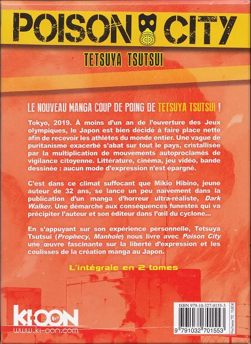 Verso de l'album Poison City