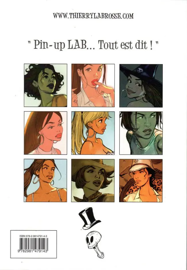 Verso de l'album Pin-up Lab
