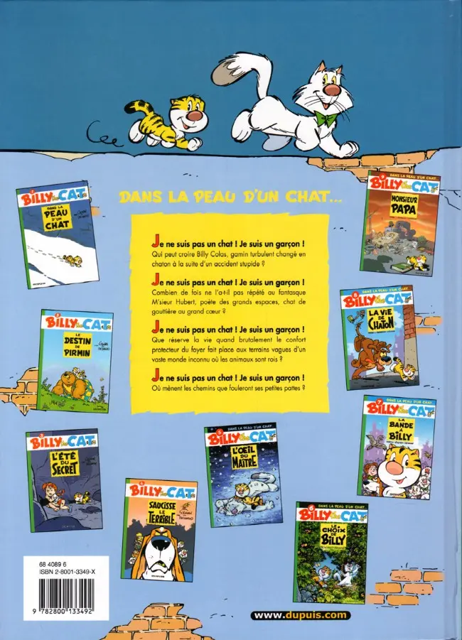 Verso de l'album Billy the Cat Tome 9 Monsieur Papa