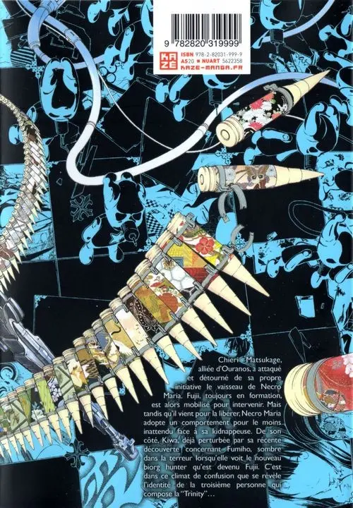 Verso de l'album Biorg Trinity 5