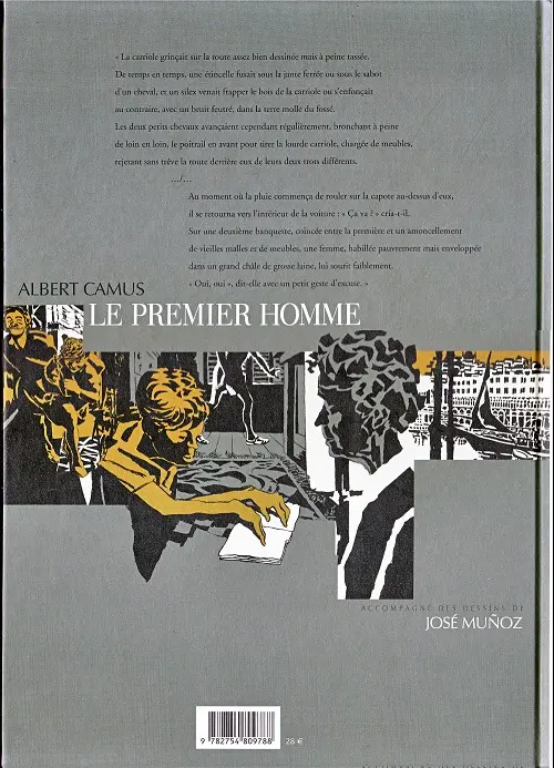 Verso de l'album Le Premier Homme