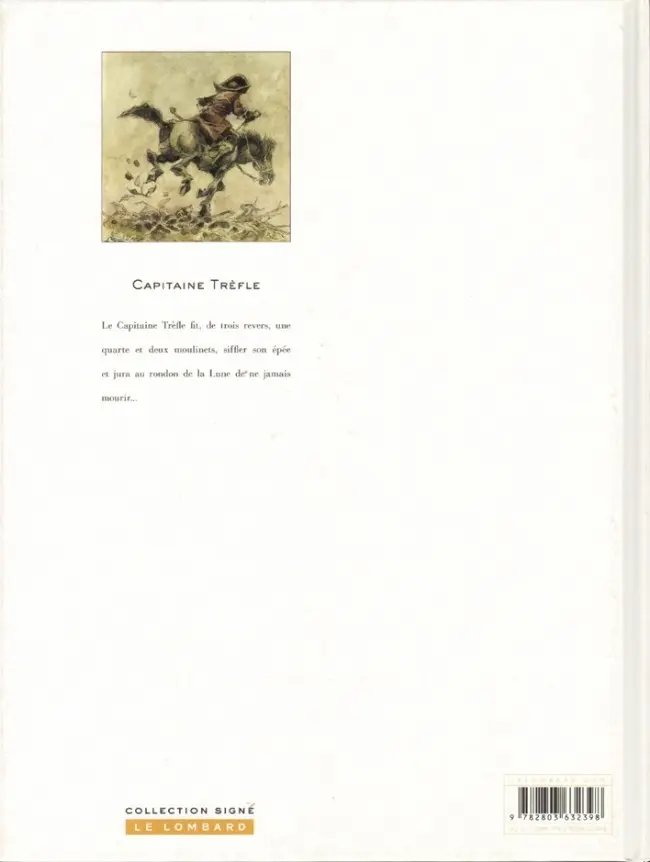 Verso de l'album Capitaine Trèfle
