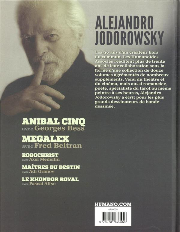 Verso de l'album Alejandro Jodorowsky 90e anniversaire Volume 5