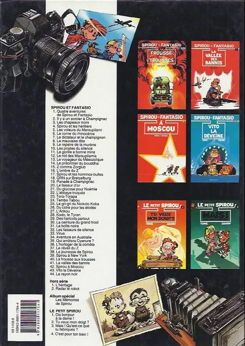 Verso de l'album Spirou et Fantasio Tome 41 La vallée des bannis