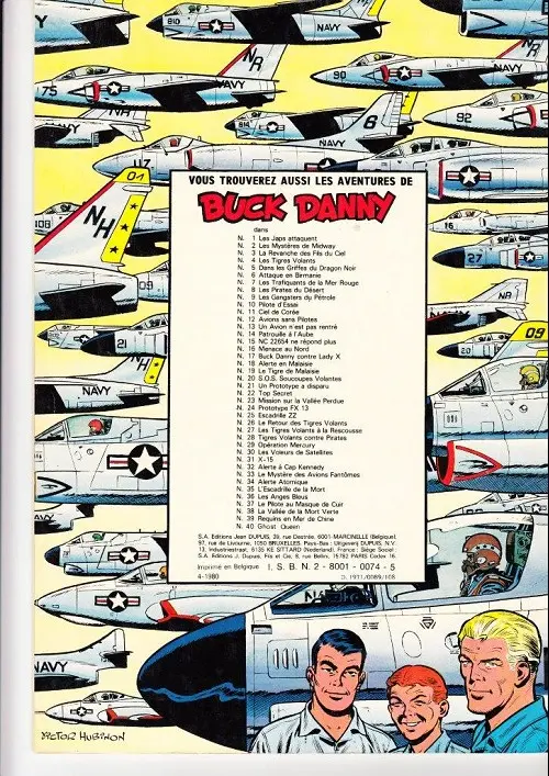 Verso de l'album Buck Danny Tome 37 Le pilote au masque de cuir