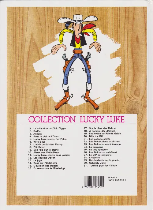 Verso de l'album Lucky Luke Tome 12 Les cousins Dalton