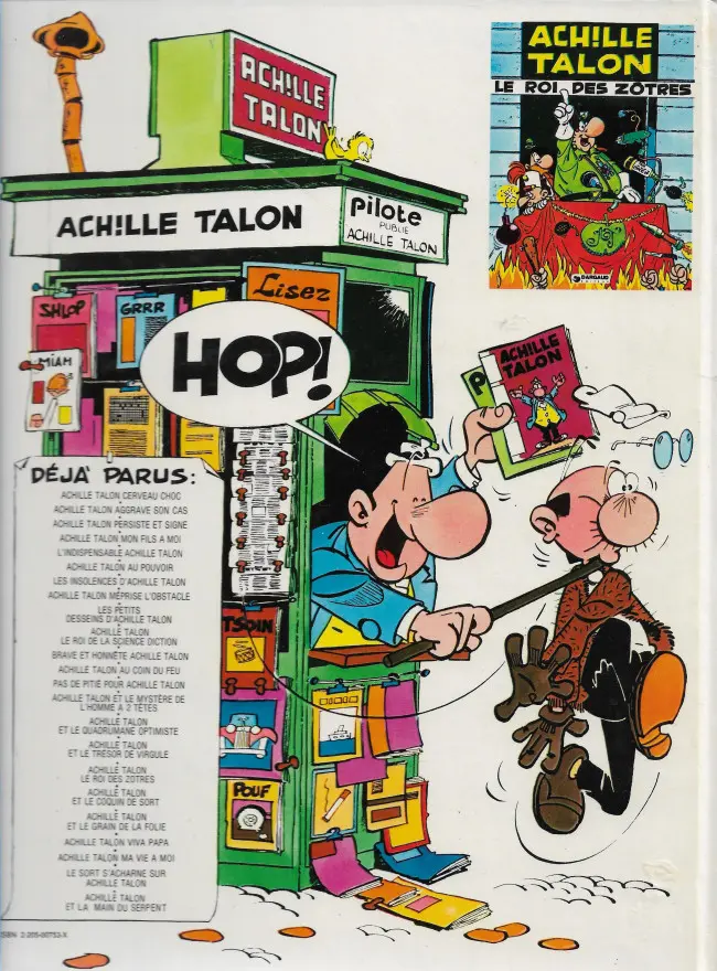 Verso de l'album Achille Talon Tome 9 Les petits desseins d'Achille Talon